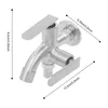A stainless steel faucet with dimensions indicated. Podgląd zdjęcia produktu