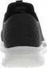 The back view of a black and white Skechers shoe. Anteprima dell’immagine prodotto