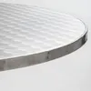 Runde Tischplatte aus Spanplatte und Edelstahl 70 cm - Produktbild-Vorschau 2