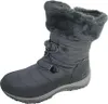 A single gray winter boot with fur trim is shown against a white background. Produktbild-Vorschau