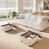 Sofá modular de esquina Merax, sofá para 4 personas con Vista previa de la imagen del producto 4