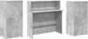 vidaXL Comptoir de réception gris béton 200x50x103,5 cm Voir les images du produit 7