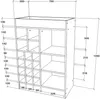 Armoire à vin / Dimensions env. H. 100 x W. 70 x D. 38 cm / Voir les images du produit 3