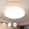 LARS360 : Plafonnier LED rond, 72W, 6500K. Plafonnier plat Voir les images du produit 2