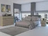 Komoda Malwa M8 140 cm z 8 szufladami w kolorze sonoma Produktbild-Vorschau 12