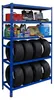 Relaxdays Reifenregal für 8 Reifen, HxBxT 210 x 110 x 40 Produktbild-Vorschau 1