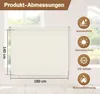 Jayseuw Senkrechtmarkise Beige 180 x 140cm Vertikalmarkise Produktbild-Vorschau 2