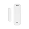 Two white electronic components, likely a magnetic door/window sensor set, are shown against a white background. Anteprima dell’immagine prodotto
