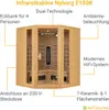 Artsauna Eck-Infrarotkabine Nyborg E150K - Infrarotsauna Produktbild-Vorschau 3