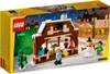 The image shows the box of a LEGO Creator set depicting a Christmas market stall scene. Anteprima dell’immagine prodotto