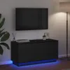 vidaXL Mobile TV a giorno, 100 x 38 x 49 cm, nero, effetto Anteprima dell’immagine prodotto 5