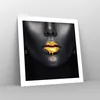 Poster - Poster ohne Rahmen - Gold Mund Schwarz - 50x50 cm Produktbild-Vorschau 7