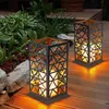 2x LED Solarleuchte, Feuereffekt, rost-grün, H 27 cm Produktbild-Vorschau 5