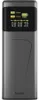 A gray power bank with a digital display showing charging information. Produktbild-Vorschau