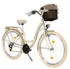 MILORD Damenfahrrad Citybike Komfort Mit Metallkorb Produktbild-Vorschau 1