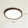 JDONG LED Deckenleuchte Flach Rund Ø50CM Deckenlampe Rund Produktbild-Vorschau 7
