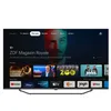 A television screen displaying a smart TV interface with various apps and content. Produktbild-Vorschau