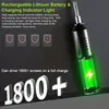 A close-up marketing image of a rechargeable electric screwdriver, highlighting its battery life and charging indicator. Náhled obrázku produktu