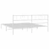 A white metal bed frame with a heart-shaped design on the headboard, shown against a white background. Produktbild-Vorschau