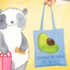 Mr. & Mrs. Panda Tote Bag Avocado Schwangerschaft - Sky Produktbild-Vorschau 2