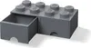 LEGO úložný box 8 s šuplíky - tmavě šedá Náhled obrázku produktu 1