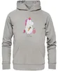 Mr. & Mrs. Panda Bedruckter Hoodie Einhorn Gemüse Größe XS Produktbild-Vorschau 1