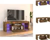 vidaXL TV-Schrank mit LED-Leuchten Räuchereiche 120x35x40 Produktbild-Vorschau 1