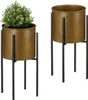 Cornice per vaso di piante in due pezzi | H 40 cm nero-oro Anteprima dell’immagine prodotto 4
