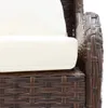 vidaXL Garten-Ecksofa 2-tlg. Poly Rattan Braun Produktbild-Vorschau 3