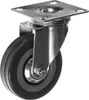 A close-up studio shot of a single heavy-duty caster wheel with a brake, isolated on a white background. Anteprima dell’immagine prodotto