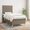 Boxspringbett mit Matratze Taupe 100x200 cm Stoff Produktbild-Vorschau 2