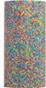 A cylindrical foam roller with a multicolored speckled pattern. Voir les images du produit