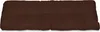 A brown tufted cushion for a bench. Produktbild-Vorschau