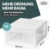 Set: 4 x Schubladenboxen Größe S mit Nutzvolumen 7 Liter Produktbild-Vorschau 2