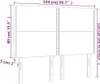 vidaXL Kopfteile 4 Stk. Blau 72x5x78/88 cm Stoff -  Kopf- & Produktbild-Vorschau 9