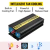 A product shot of a power inverter with marketing text and icons. Náhľad obrázku produktu