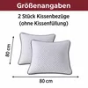 kühlende Kissenbezuege 80x80cm 2er Set Weiss atmungsaktiv Produktbild-Vorschau 2