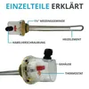 Elektro - Heizstab mit AG 11/2“ 2 kW Produktbild-Vorschau 2