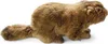 A plush toy marmot lying down on a white background. Produktbild-Vorschau