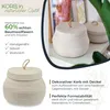 HMF Aufbewahrungskorb mit Deckel 25,5 x 19 cm in Creme Produktbild-Vorschau