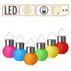 Solar Mini Nylon Lampion zum Hängen 10cm bunt - 6er Set - Produktbild-Vorschau 3