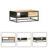 The Living Store Couchtisch mit Geschnitzter Tür 90x55x36 Produktbild-Vorschau 8