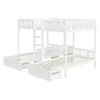 Letto a castello Flieks 90x200 cm/140x200 cm per 3 bambini, Anteprima dell’immagine prodotto 7