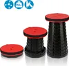 Three portable folding stools of different heights, shown with icons at the top. Podgląd zdjęcia produktu