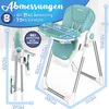 KIDUKU® Hochstuhl Baby 3in1 mit geborenenaufsatz + Produktbild-Vorschau 3