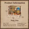 Tonecheer, DIY 3D Holz Puzzle met 6 verschillende geluidseffecten en stofkap, Miniature House Magic Shop, TQ403, 18x14,5x15,4cm Náhľad obrázku produktu