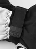 A close-up shot of a black ski glove with a white leather palm and a black adjustable strap with the HESTRA logo. Náhľad obrázku produktu