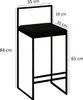 Hanah Home, Nordic - Black, Barhocker, Schwarz, METALL, 35 Produktbild-Vorschau 6