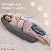 Oreiller ELONEO pour dormir sur le côté avec housse, Voir les images du produit 8