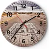 Wanduhr - Rund - Glasuhr - USA Route 66 Reise - 30x30cm - Produktbild-Vorschau 1